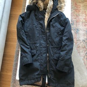 Abercrombie and Fitch 3 in 1 Ultra Parka Black